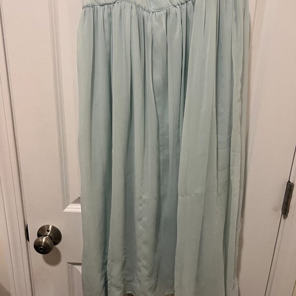 ZARA Chiffon Balletcore Blue Skirt - Picture 3 of 4